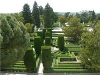 The gardens of the park.
