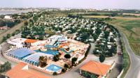 The campsite and the water complex of Les Sables seen from the sky.