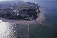 Aerial view of the lighthouse.