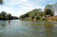 View of Camping La Plage Blanche, Ounans.