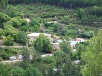 Overview of the Camping le Romegas fromout a helicopter view.