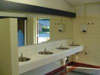 Bathroom on Camping Rivo Torto.