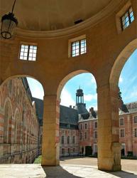 Courtyard of the Chateau Saint Fargeau