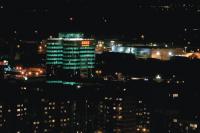 Hotel at night.