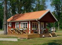 One of the cottages of Tingsryds Camping.