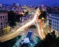 Belgrade, capital of Serbia, has a beautiful old town, called Stari Grad. This photo was taken at night.