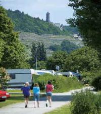 The castle of Hornberg, near camping Cimbria in Neckarzimmern.