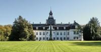 Exterior of the beautiful palace in Charlottenlund.