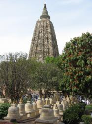 The Mahabodhi Tempel in Bodh Gaya, India