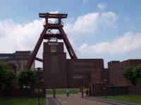 The entrance to the Zollverein complex, where several museums and attractions are.