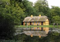 In the park around the Castle you can walk. In the middle of the park, is this beautiful old half-timbered house situated.