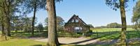 A picture of the cottage in the surrounding fields.