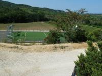 Football- and basketballcourt on Camping Le Chamadou.
