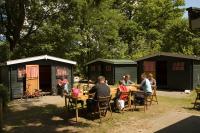 Stray huts on Camping De Kienehoef in Sint Oedenrode.